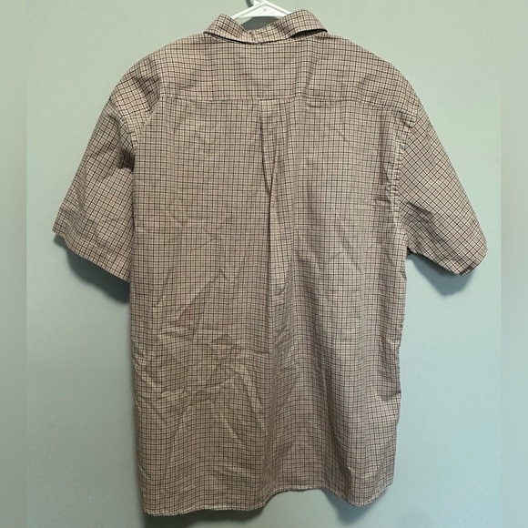 🔴⚪ Dockers Men's Checkered Long Sleeve Button-Down Shirt - White & Red 🔴⚪ - Picture 4 of 11